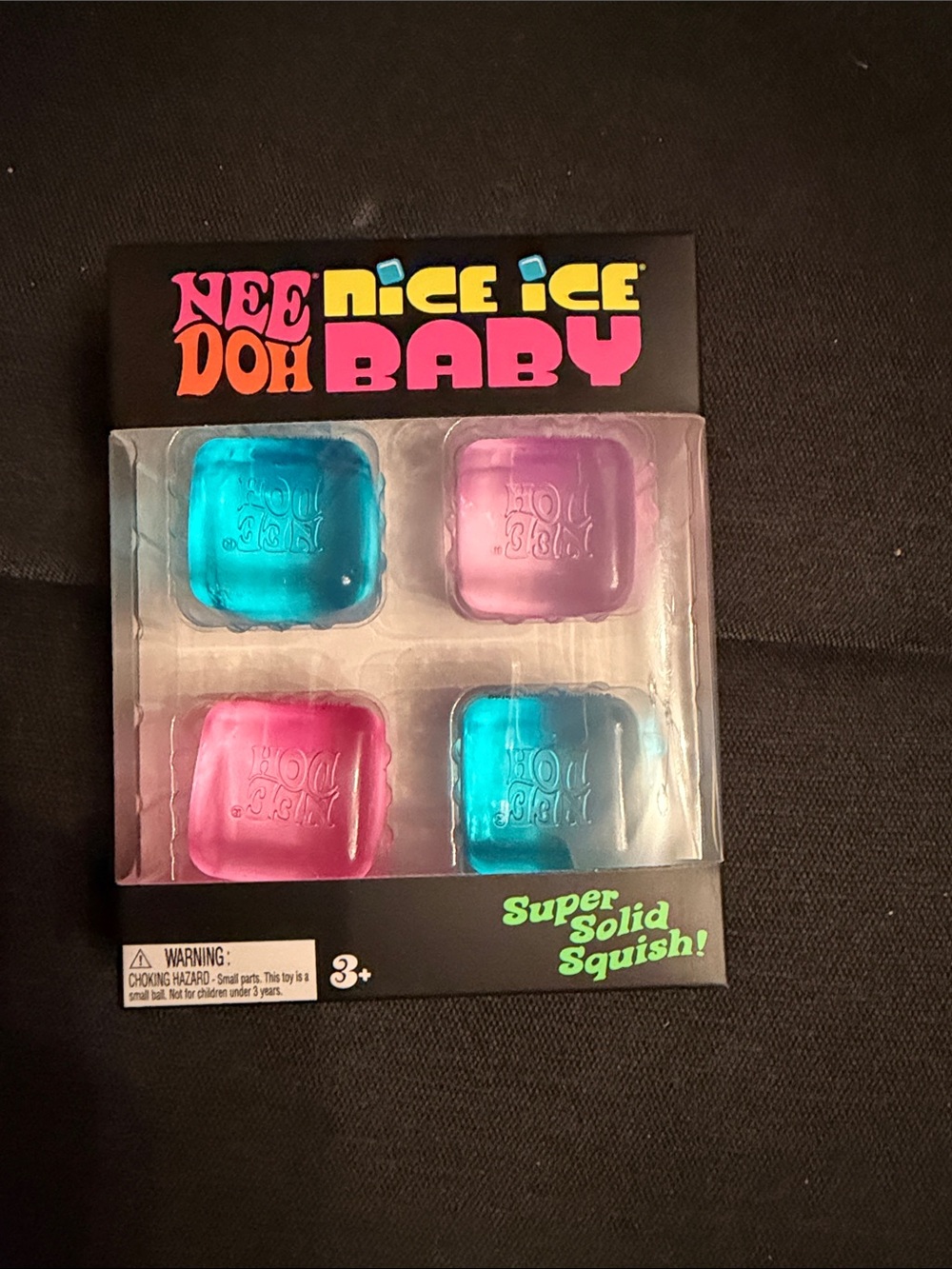 Super Solid Squish Toy - Blue & Pink